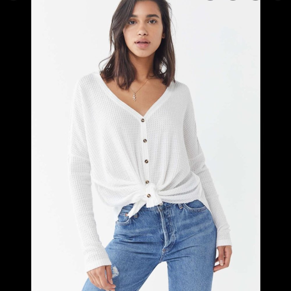 UO Out From Under Jojo Oversized Thermal Top